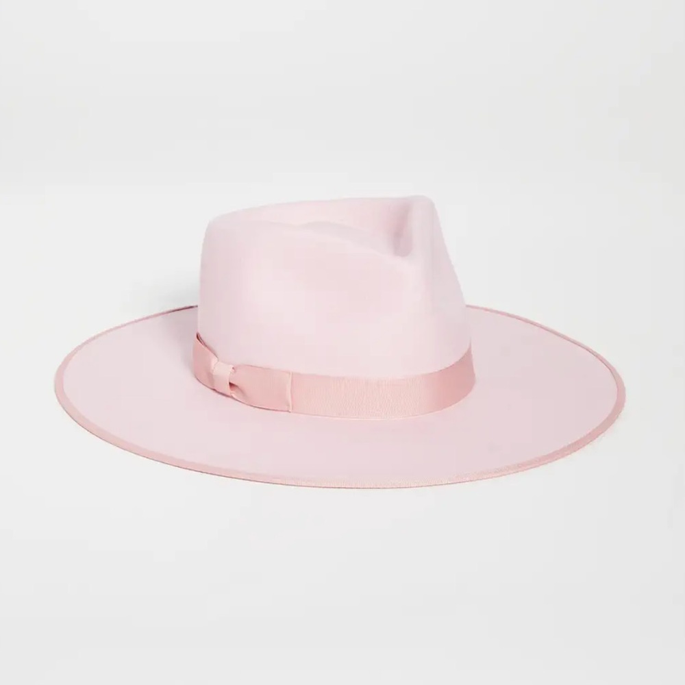 Lack of color pink rancher hat